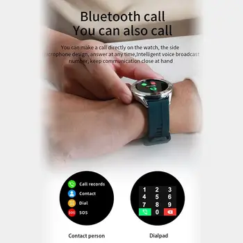 Oamenii de Afaceri de Ceasuri Inteligente Full Touch Screen Bluetooth Apel HD cu Ecran Mare Unisex Sport Watch de Monitorizare a Sănătății Doamna Smartwatch