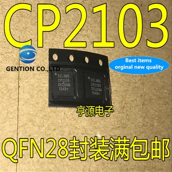 10buc CP2103 CP2103-GM CP2103-GMR USB cip controler QFN-28 în stoc nou si original