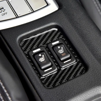 Fibra de Carbon de Încălzire a Scaunelor Butonul Auto Stickere Auto AccessoriesTrim Capacul se Potrivesc pentru Subaru BRZ, Toyota 86 2013-2019