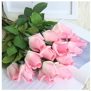 Trandafir Bujor Mătase Artificială Flori Buchet Mic Flores Petrecere Acasă Primăvară Valentine Nunta Mariage De Flori False