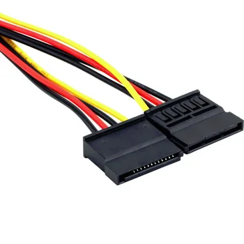 4Pin IDE Molex la 15Pin Serial ATA SATA Adaptor de Alimentare Cablu Y Splitter Hard Disk Cablul de Alimentare Fierbinte la nivel Mondial