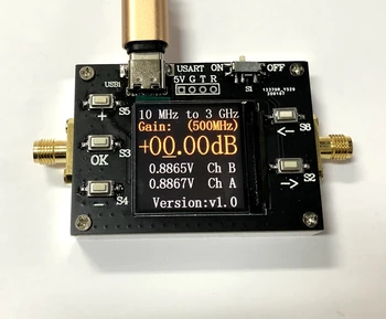 10M-3GHZ 120DB controlate Digital gain amplifier display LCD 0.01 DB pas Program de control RF amplificator de mare dinamic HAM radio