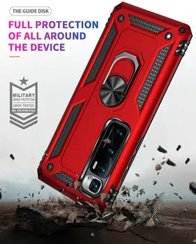 Pentru Xiaomi Mi 10 Ultra Caz Armura Anti-Toamna Inel Magnetic Suport Antișoc Telefon Caz Pentru Mi10 Pro Silicon Kickstand Înapoi Capa