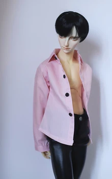 BJD papusa haine negre dungi stil macara de hârtie roz T-shirt pentru 1/3 1/4 BJD DD SD MSD SD17 Unchiul haine papusa