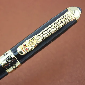 Jinhao dragon pix de Lux Metalic Roller Ball Pen cu 0.7 mm Negru Cerneala Refill Pixuri Semnătura pen Cadou