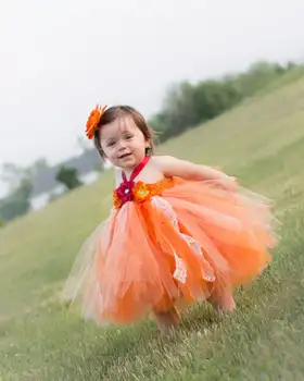 Copilul Fete de Lux Printesa Rochie Tutu Vacanță Flori Duble Straturi Pufoase pentru Copii Dress cu Banda Foto elemente de Recuzită