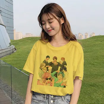 Yarichin Club Haine de Femei Harajuku Punk Casual Tricou Supradimensionat Hip-hop Liber Ulzzang Topuri de Epocă Anime Japonez T-shirt