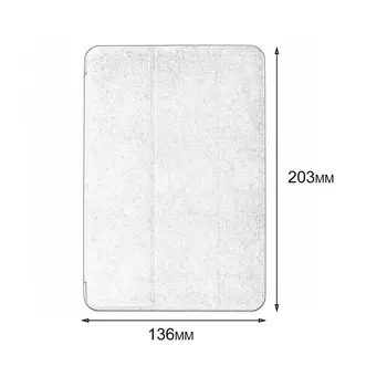 Rezistent la șocuri Piele PU Silicon Moale Caz Acoperire Culoare Solidă Smart Stand Tablete Caz de Protecție Adecvate pentru iPad Mini 1/2/3