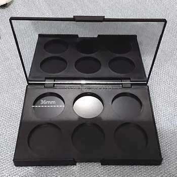 6 Toner Box Cutie de Plastic de Distribuire Placa de Presiune Ruj, Fard de Ochi 36.4 mm Diametru Instrumente de Machiaj Accesorii F345