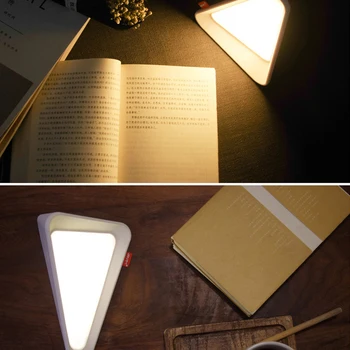 Creative Senzor de Gravitație Flip Lampa Tripla-a Încolțit Dormitor Lămpi de Masă Unghi de Reglaj USB Reîncărcabilă Lumina de Noapte ochelari de Protecție