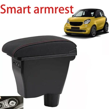 Pentru Smart 450 451453 454 Fortwo Forfour Cotiera Cutie Dublu-Strat Auto USB Cotiera centrala cu Cutie