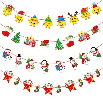 Taoup Hârtie Crăciun Fericit Bannere Pandantive Picătură Ornamente de Craciun pentru Casa de Crăciun Moș Crăciun Noel Crăciun om de Zăpadă