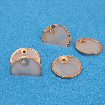 10buc 15/35/40mm rotundă Naturală shell pandantiv Farmec Pentru Femei Bijuterii DIY Accesorii Constatare a Face cercei Coliere Bratari