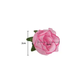 KITPIPI 10buc 3cm Flori Artificiale de Mătase Floare Trandafir Cadou Diy Album Cap de Perete Decor Petrecere Ambarcațiuni Cutie de Flori de Nunta I6T4