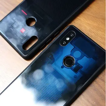 Lemn Lemn Masiv model de Sticla Cazul în care Telefonul Pentru Huawei Honor 9X Pro Marmura Neagra Model Honor9X Pro Cazuri de Protecție
