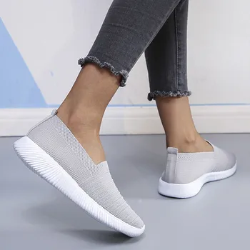 Moda casual, Plasă Casual Slip-On pantofi Sport pentru femei 2020 platforma casual Circuland Respirabil pantofi pentru femei doamnelor#g30