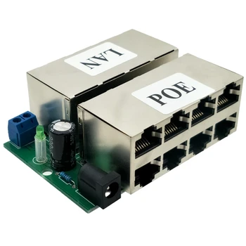 Viteza de rapid De 8 Port-Injector POE Splitter DC12-48V Power over Ethernet Injector Adaptor de Alimentare Modulul Poe Sintetiza