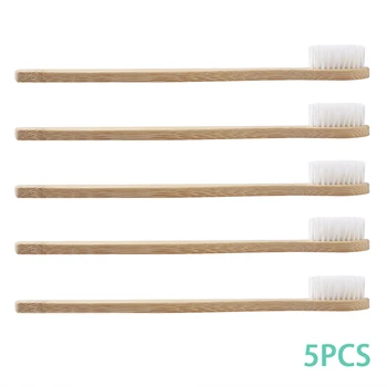 5pcs Nou Portabil Bambus Periuta de dinti cu Peri Moi Dentare Îngrijire Orală Călătorie Perie de dinti