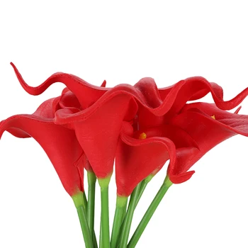 20 BUC Flori Artificiale Calla Lily Simulare de Flori de Mireasa Buchet de Nunta Real Atingeți Acasă Decorare Fotografie elemente de Recuzită