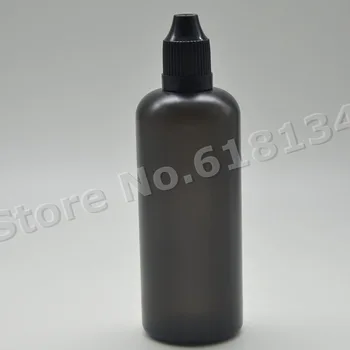 DROPPER Sticle Negre, 100ml de plastic dropper sticle cu protecție pentru copii pentru lichide în Sticle Returnabile