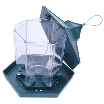 Plastic Bird Food Container Impermeabil Moderne Agățat Pavilion Alimentator De Pasăre În Aer Liber Alimentator De Pasăre Consumabile Pentru Animale De Companie Decoratiuni De Gradina