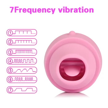 Limba Vibratoare Clitoris Stimulare Vaginala Pompa Oral Vibratoare Biberon Linge Vibrator Adult Jucarii Sexuale pentru Femei cu 7 trepte Lins