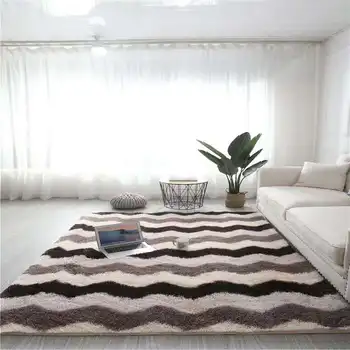 Nordic ondulat cravată-vopsite covor masă de cafea covorul din camera de zi de decorare camera covorase disponibile patru sezoane covor alfombra