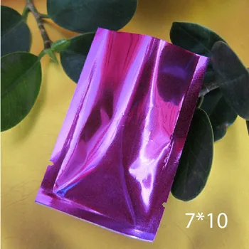 7*10cm Violet Mici de Plastic de Ambalare în Vid Sac De Nuci Alimentare de Stocare de Căldură Sigiliu Folie de Aluminiu Neteda Pungă de Buzunar