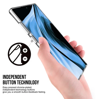 Hanven Transparent Caz de Telefon Pentru Samsung Nota 10 Pro, TPU+PC