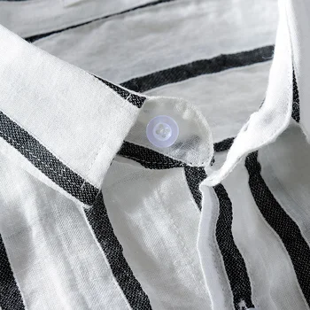 Italia brand de lenjerie de vara tricou barbati casual moda dungi albe tricouri barbati in guler de turn-down tricou confortabil de sex masculin combinezon