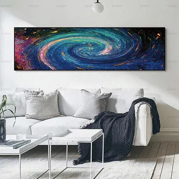 Panza pictura Arta de perete Poster de arta univers tablou canvas abstract imagini cuadros decoracion salon Neînrămate decor acasă