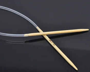 1 Pereche de Bambus 40cm Circulare de Tricotat Ac( NE Dimensiune 6/ 4.0 mm)
