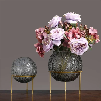 Modern, Simplu și ușor de Lux Transparent Vaza de Sticla Hidroponice Flori Recipient Nordic Masă Living Hol