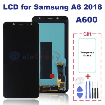 Original pentru Samsung Galaxy A6 2018 A600 Display LCD A600F A600FN Ecran Tactil Digitizer Înlocuirea Ansamblului testat
