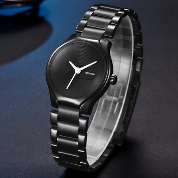 BENAYR Pentru bărbați din oțel complet rezistent la apa simplă ceasuri cuarț ceas Pentru femei brand iubitorii de ceasuri hombre reloj relogio masculino