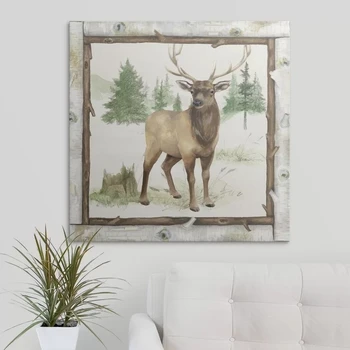 Home Decor Panza Hd Imprimare Postere Copac Verde Pictură Rece Bovine Animale Arta De Perete Moderne Living Modular Cadru De Imagine
