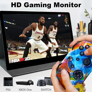 15.6 inch, portabil ultra subțire 13 mm panou IPS roz/aur/negru monitor de gaming cu CNC opera de arta