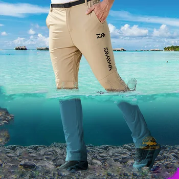 Pescuit uscare Rapidă Pantaloni Daiwa de Vară pentru Bărbați Subțire Pantaloni Stretch Drumeții Pantaloni în aer Liber Respirabil Casual Pantaloni Ciclism