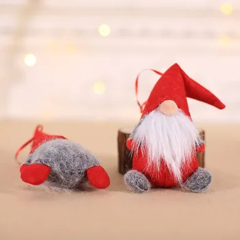 Crăciun Papusa De Plus Pandantiv Jucării Drăguț Moș Crăciun Păpușă De Crăciun Acasă Decorare Jucării #E