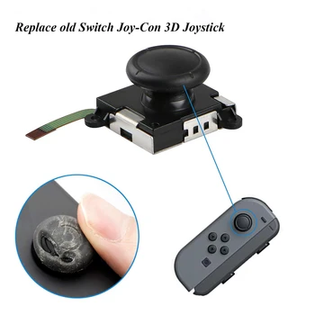IVYUEEN 50 buc 3D Joystick-ul Analogic Mânere Pentru Nintend Comutator NS Bucurie Con Modulul Senzor Potențiometru de Înlocuire Degetul mare Bastoane Capace