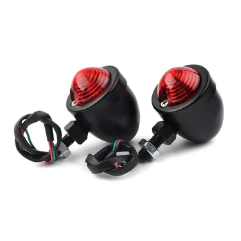 2 buc Universal LED Lumina de Semnalizare cu Motociclete Scutere Indicatori Ochelari de Fum Amber Lampă de Semnalizare Pentru Elicopter Bobber Crucișătoare