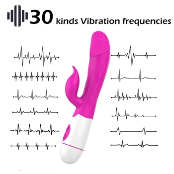 Dublu Vibrații Vibrator Vibrator Vibrator Realist Produse Erotice Jucarii Sexuale pentru Femei Adulți Vagin, Clitoris Intim Magazin de produse