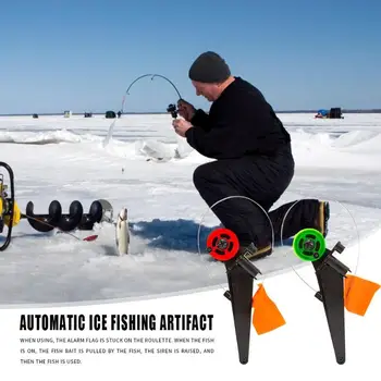 Durabile de Pescuit de gheață Rod Steaguri Multi-funcție de Gheață Tijă de Pescuit tip-Up Pavilion de Iarnă în aer liber Râu de Pescuit Echipamente Instrument
