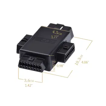 2020 Nou 16 Pin OBD2 Conector Auto Plug, 1 Mascul La 3 Femele Cabluri Diagnosticare Instrument Adaptor