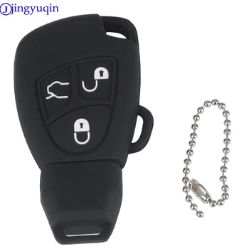 Jingyuqin 10ps 3 Butonul de Silicon Cheie de la Distanță Caz Pentru Pentru Mercedes Benz B C E ML S CLK CL Fob Titularul de Acoperire sistemului de acces fără cheie de protecție