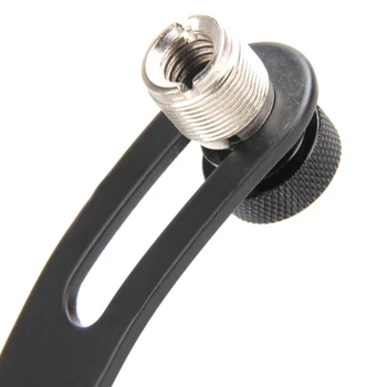 Reglabil la Șocuri Cilindru de Metal Rim Microfon Clip pentru Microfon Cleme Suport cu Canelură