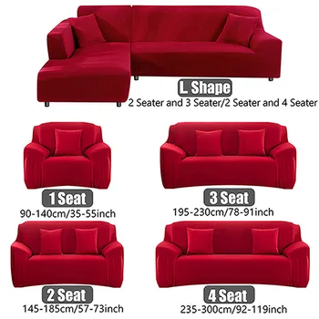 Elastic Canapea Acoperi Huse L forma Huse de Canapea Pentru Camera de zi Couch Acoperi 1/2/3/4 Locuri cubierta de sofa