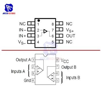 Diymore OPA627AU Funcția Dual Mono Op Amplificator Audio Module Înlocui NE5532