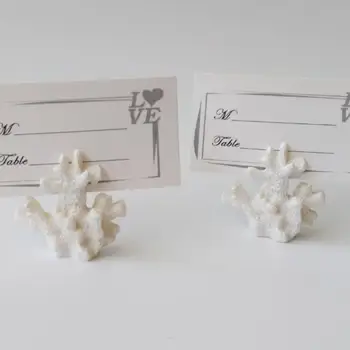 Marturii de nunta Si Cadouri de Corali Loc de Card Foto Titularul Plaja Tema de Nunta de Decorare LX2959