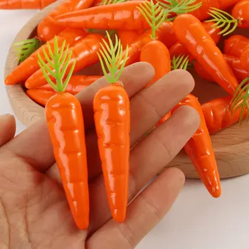 Morcovi Mini Artificiale Spumă De Plastic Morcov Fals De Fructe Și Legume Pentru Nunta Christmast Paște Decor Petrecere